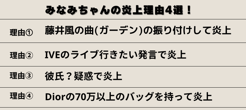 みなみちゃん　炎上